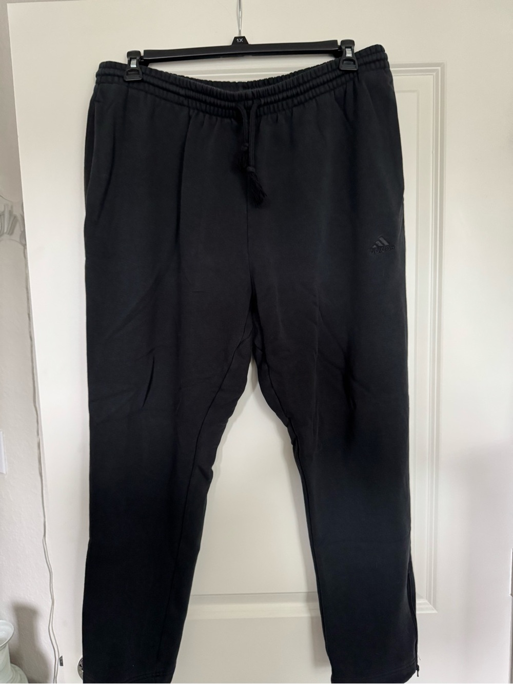 adidas Black Men's Slim Tapered Joggers